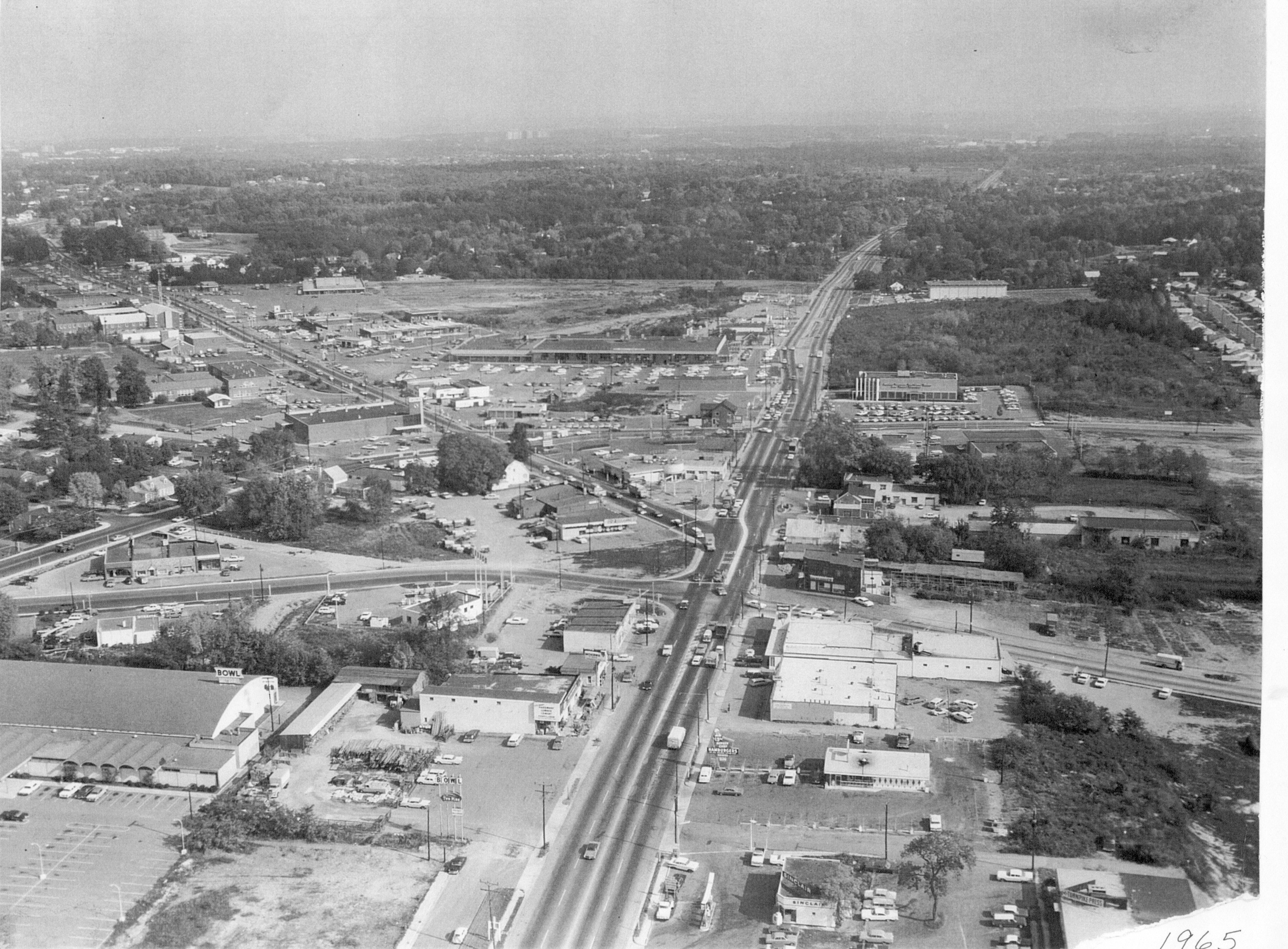 Annandale in 1965 looking east:  Photo courtesy of the ACC photographic archive, with all rights reserved.